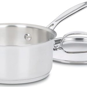 Cuisinart 1.5 Quart Saucepan w/Cover, Chef's Classic Stainless Steel Cookware Collection, 719-16